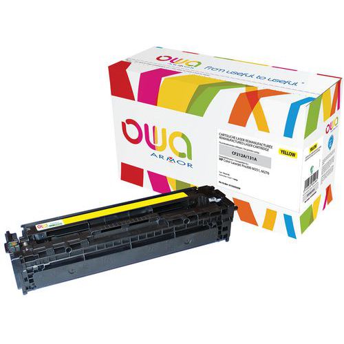 Toner refurbished HP 131A Geel - OWA