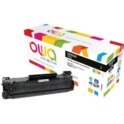 Toner refurbished HP 36A Zwart - OWA