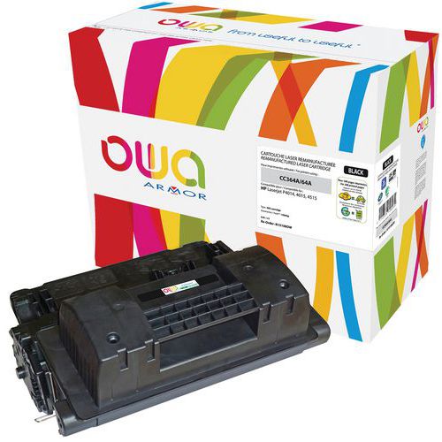 Toner refurbished HP 64A Zwart - OWA