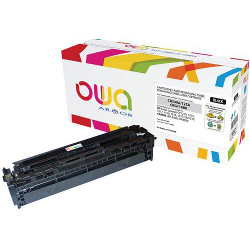 Toner refurbished HP 125A Zwart - OWA