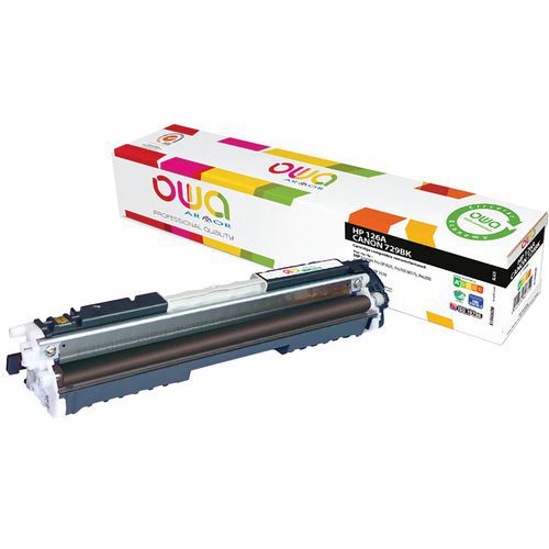 Toner refurbished HP 126A Zwart - OWA