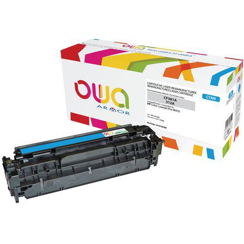 Toner refurbished HP 312A Cyaan - OWA