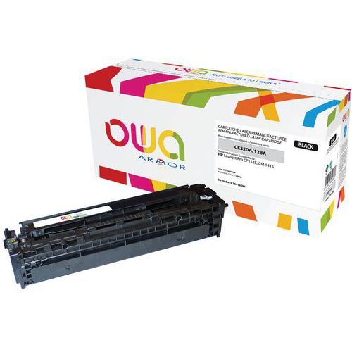 Toner refurbished HP 128A Zwart - OWA