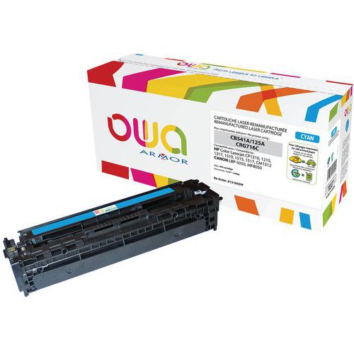 Toner refurbished HP 125A Cyaan - OWA