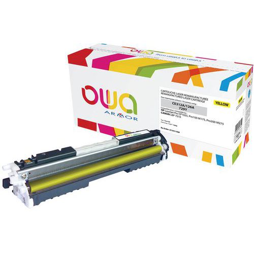 Toner refurbished HP 126A Geel - OWA