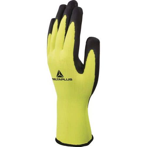 Handschoen gebreid polyester handpalm schuim latex-coating - DeltaPlus