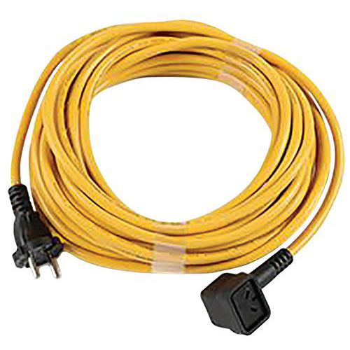 Nucable 10m 2 x 1,5mm Geel, 14 inch modellen 2 motoren - Numatic