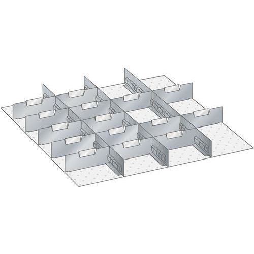 Set tussenschotten voor lades LISTA 71 cm