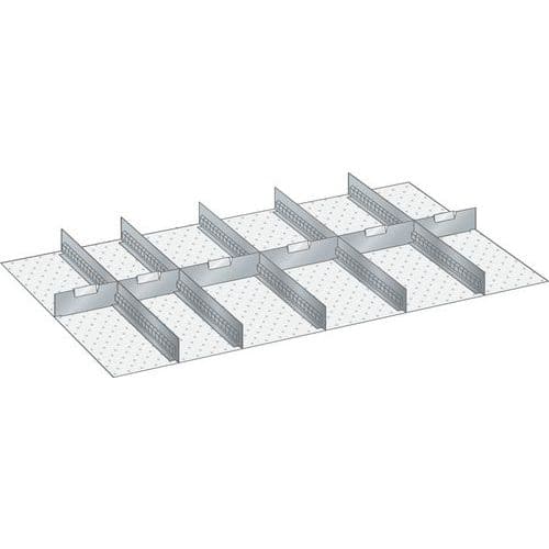 Set-indelingsmateriaal 64x36E (bxdxh) 1088x612x100 mm - Lista