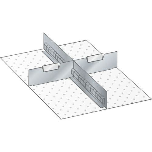 Set-indelingsmateriaal 18x27E (bxdxh) 306x459x75 mm - lista