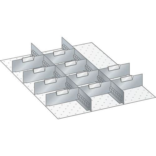 Set-indelingsmateriaal 27x36E (bxdxh) 459x612x50 mm - lista