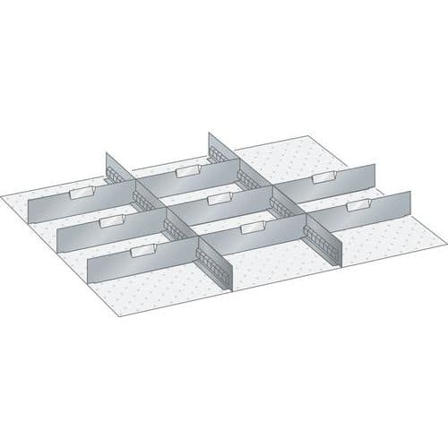 Set-indelingsmateriaal 45x36E (bxdxh) 765x612x250 mm - Lista