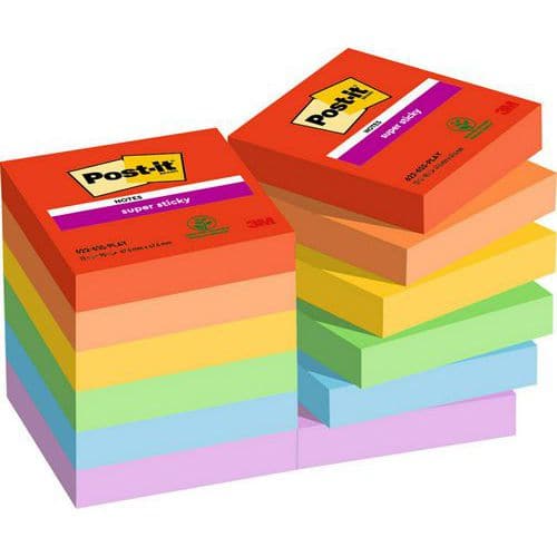 Memo Post-it Super Sticky - Playful