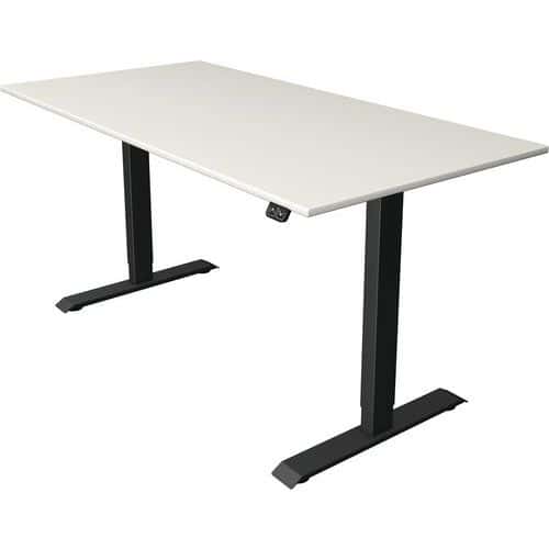 Zit/sta bureau Move1 Antraciet, memory functie, B160xD80xH74-123cm.