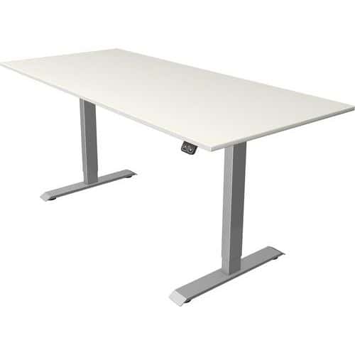 Zit/sta bureau Move1 zilver, memory functie, B180xD80xH74-123cm.