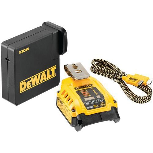 Adapter met USB-lader voor XR accu's - Dewalt