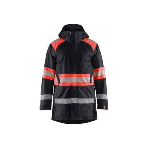 Winter Parka - High vis - Class1 Zwart/Fluor Rood - Blåkläder