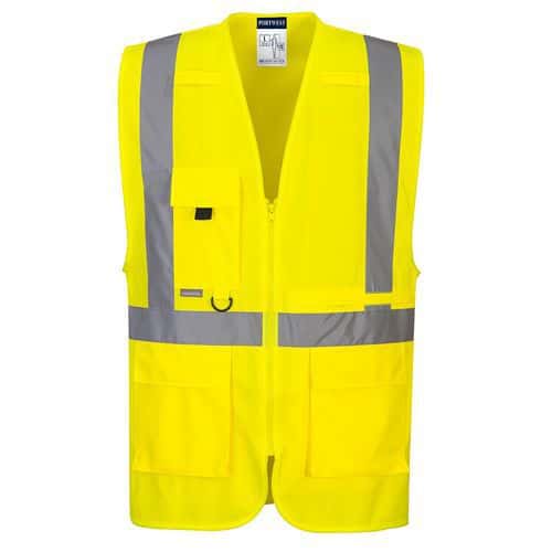 Vest Executive Hi-Vis met Tablet zak - Portwest