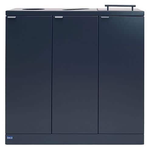 Afvalscheidingsunit Bica 875 3x65 liter zwart - Bica