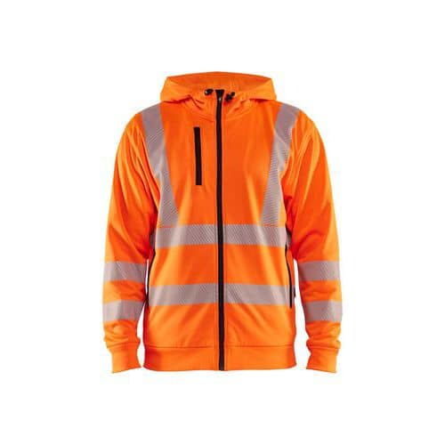 High Vis Hoodie met rits - Blåkläder