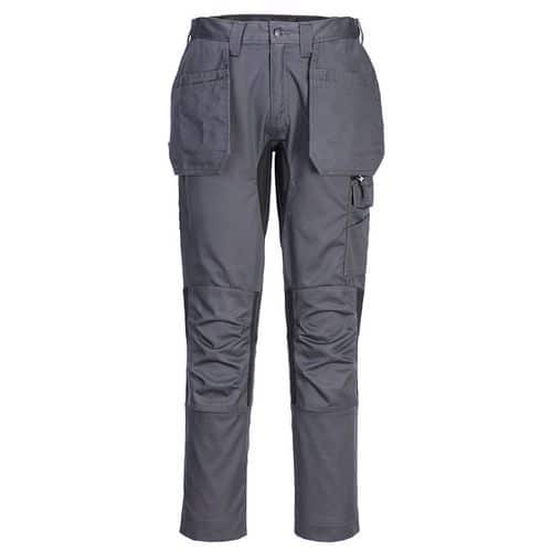 Stretch Broek met holsterzakken Eco WX2 CD883 Grijs - Portwest