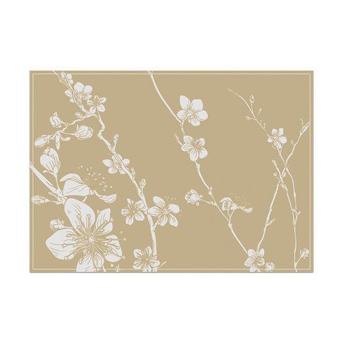 Placemat Abstracte Japanse Kersenbloesem Beige