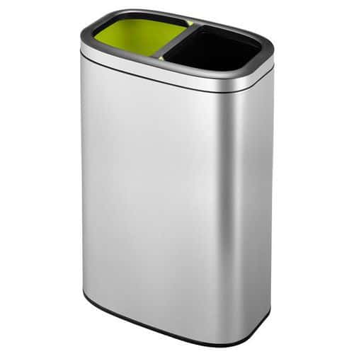 Afvalbak recycler bin open top OLI-Cube 2x20L - EKO