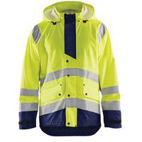 Regenjas High Vis Level 3 4327 - geel/marineblauw