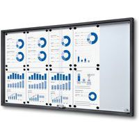 Vergrendelbare vitrine met schuifdeuren - Showdown Displays