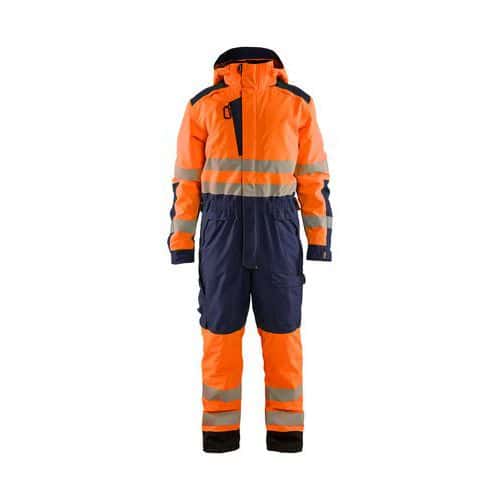 Hi-vis winter overall Oranje/Marineblauw - Blåkläder