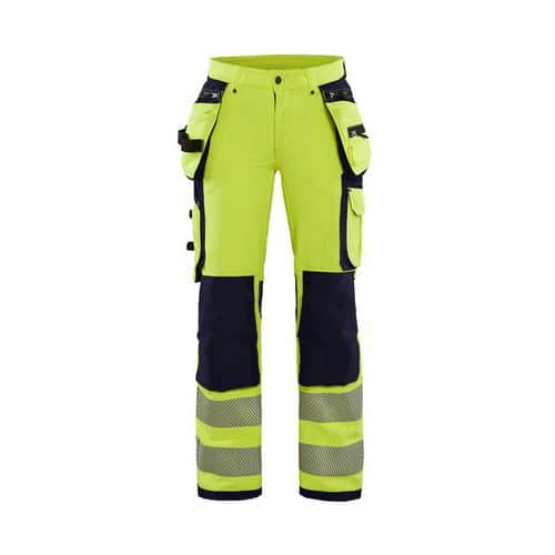 Dames High Vis 4-weg stretch werkbroek - Blåkläder