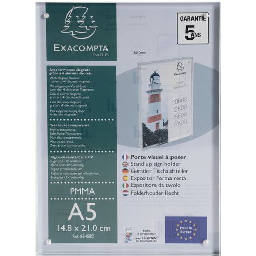 Infostaander met magnetische sluiting - Exacompta