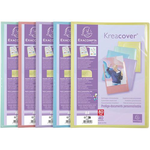 Showalbum A4 Kreacover Pastel - 10 stuks assorti - Exacompta