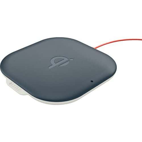 Leitz Cosy Draadloze Qi Oplader - Qi Lader Inclusief USB-Kabel - Voor Kantoor En Thuiswerken - Fluweel Grijs - Ideaal Voor Thuiskantoor
