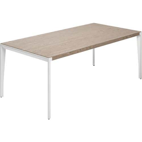 Bureau recht houtfineer X9-serie - 161 cm - Quadrifoglio