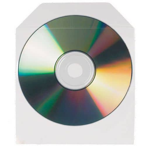 CD/DVD hoesje met klep: niet zelfklevend