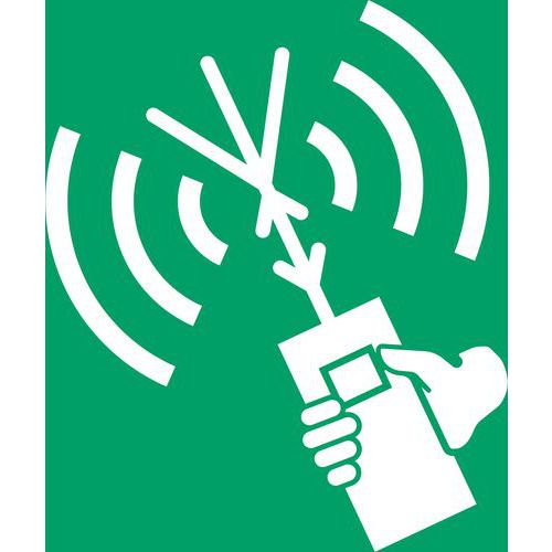 Pictogram 2-zijdige VHF radiotelefoon