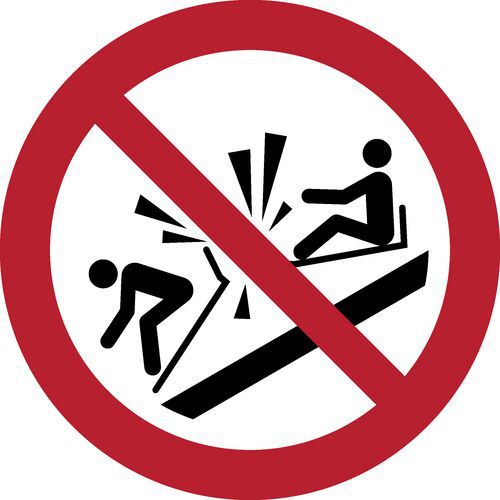 Pictogram Verboden te botsen