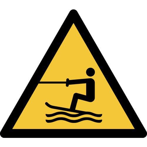 Pictogram Waarschuwing: gesleepte watersporten