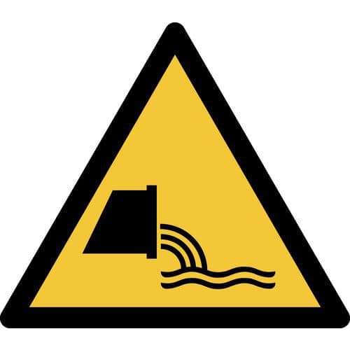 Pictogram Waarschuwing: rioolwaterafvoer