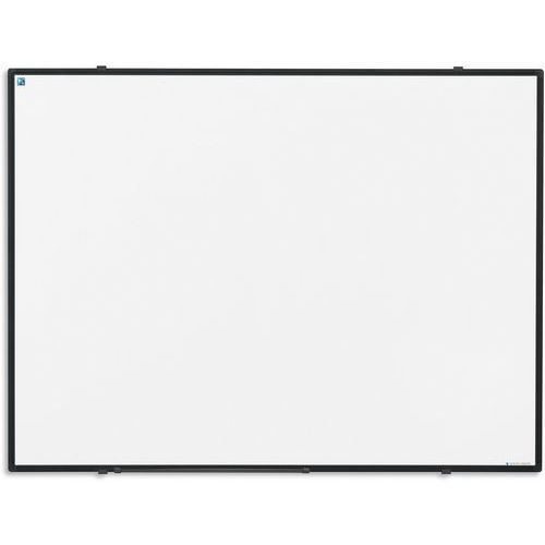 Whitebord zwart Softline profiel, gelakt staal wit - Smit Visual