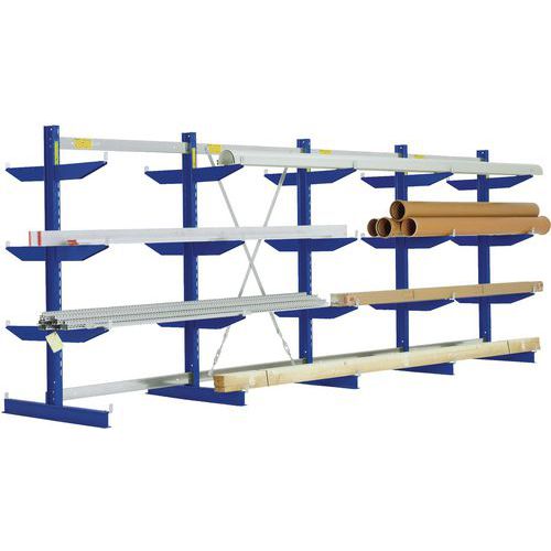 Draagarmstelling H 2480 mm - gentiaan blauw -  Bito