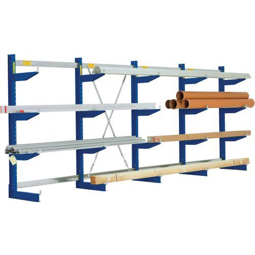 Draagarmstelling H 2480 mm - gentiaan blauw -  Bito