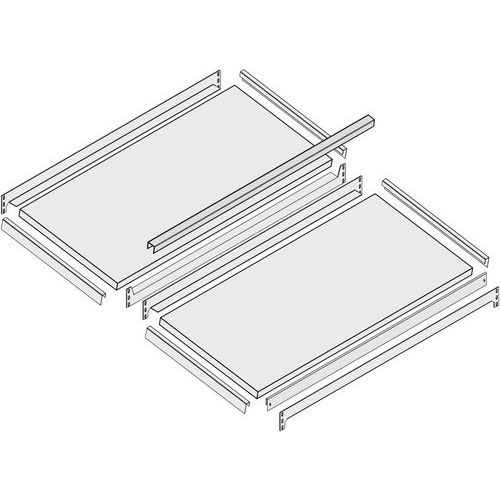 Extra legborden LxD 1000x40 mm - schuin - glansverzinkt - Bito