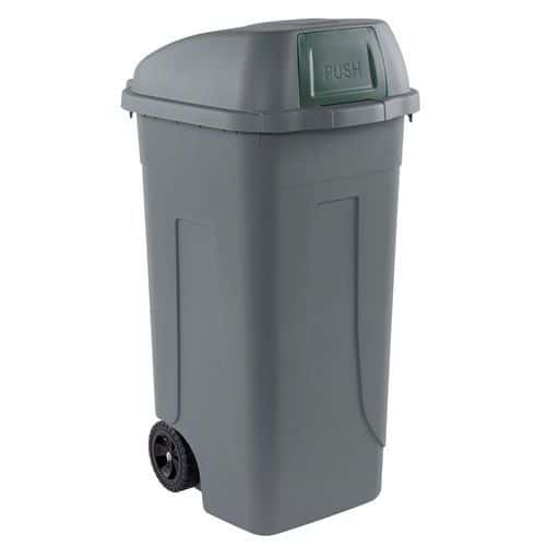 Container voor afvalscheiding met deksel - Ergonomische handgreep - 100 l