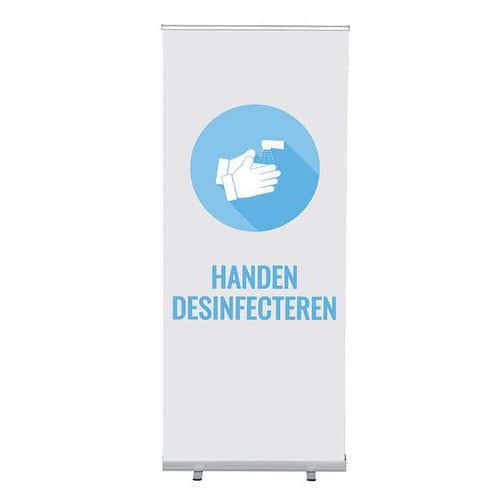 Roll-Banner Budget 85 Complete Set Handen Desinfecteren