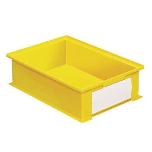 Stapelbare bak - geel - lengte 200 tot 630 mm - 3,6 tot 85 liter