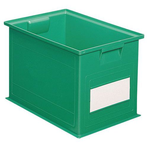 Stapelbare bak - groen - lengte 200 tot 630 mm - 3,6 tot 85 l