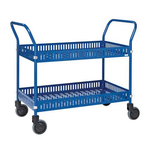 Plaatstalen trolley met rand - Kongamek