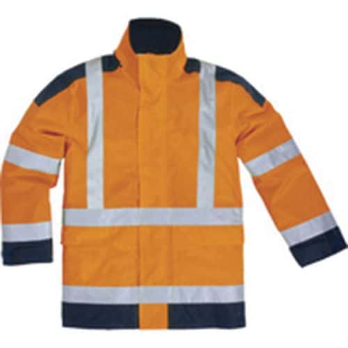 Signaalparka Pu-Gecoat polyester klasse 3 Easyview